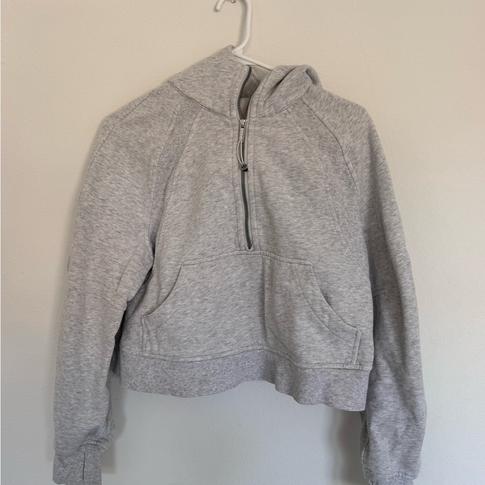 Lululemon scuba oversized half-zip hoodie in gray